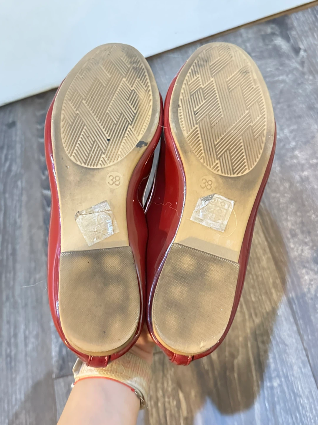 Red Ballet Flats - Size 38 - photo 3