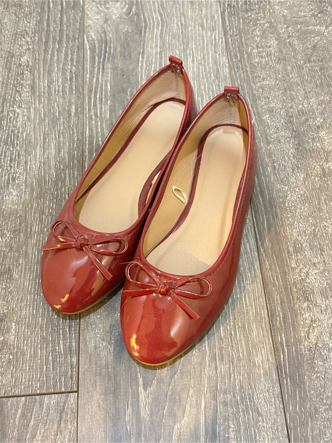 Red Ballet Flats - Size 38