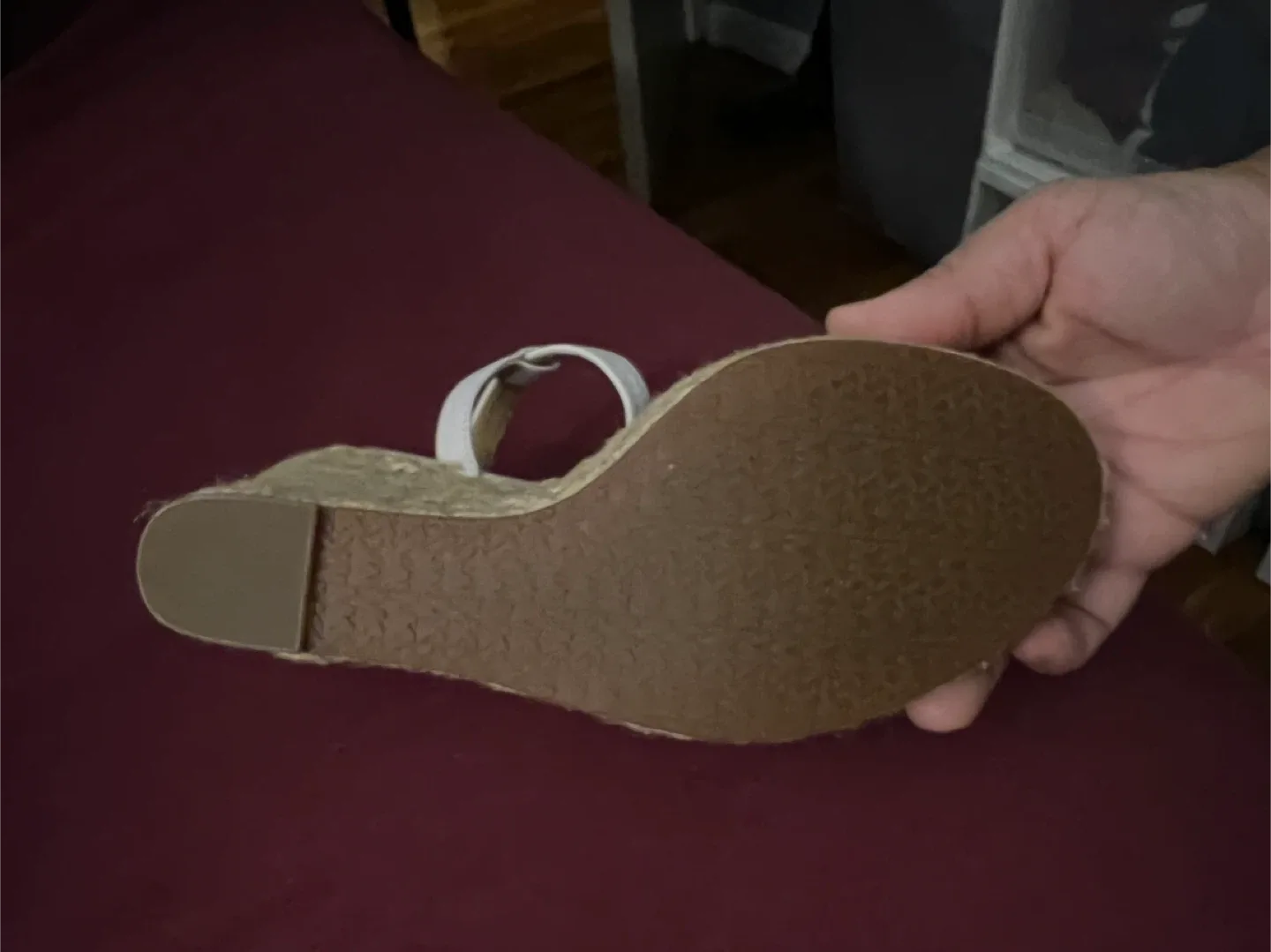 Michael Kors White Wedge Sandals image indicator(4)