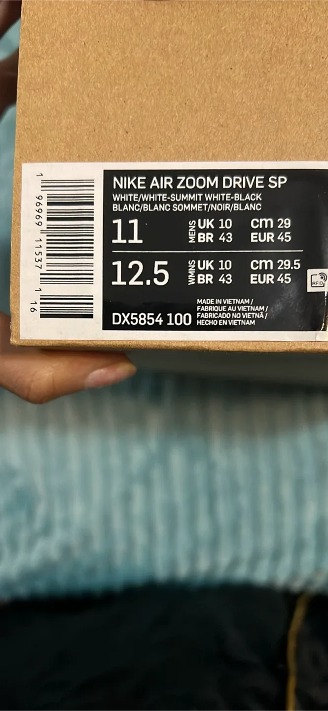 🥕Nike Air Zoom Drive SP Nocta - Size 12.5 - White/Black image indicator(4)