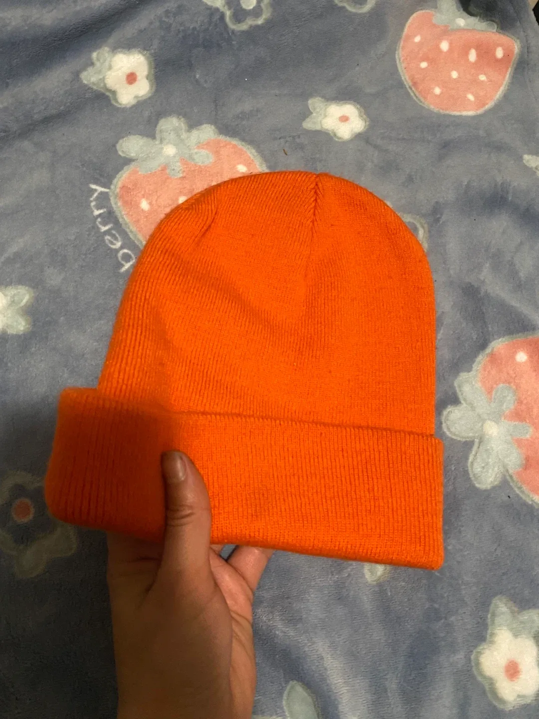 Orange Beanie Hat thumbnail