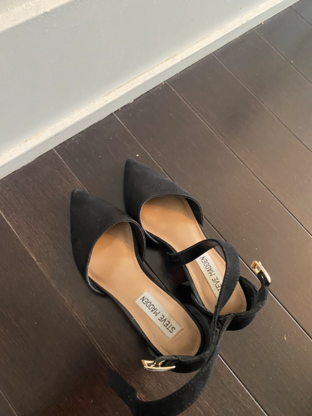 Steve Madden Dara Black Heels, Size 6