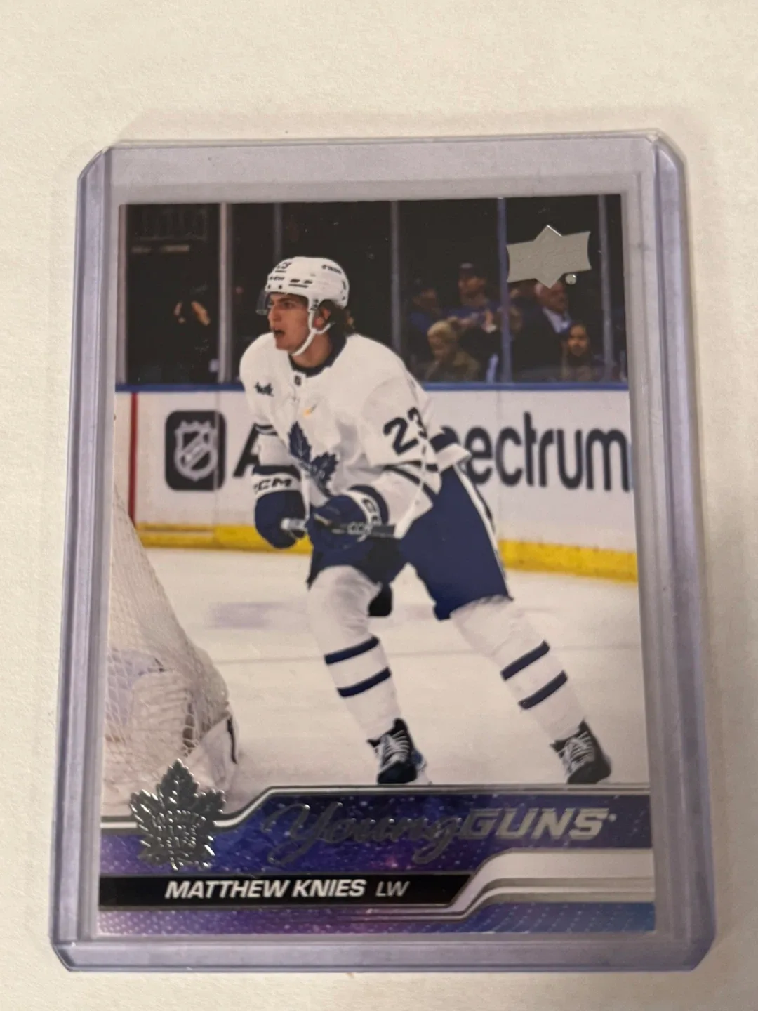 Upper Deck Young Guns Matthew Knies Rookie Card thumbnail