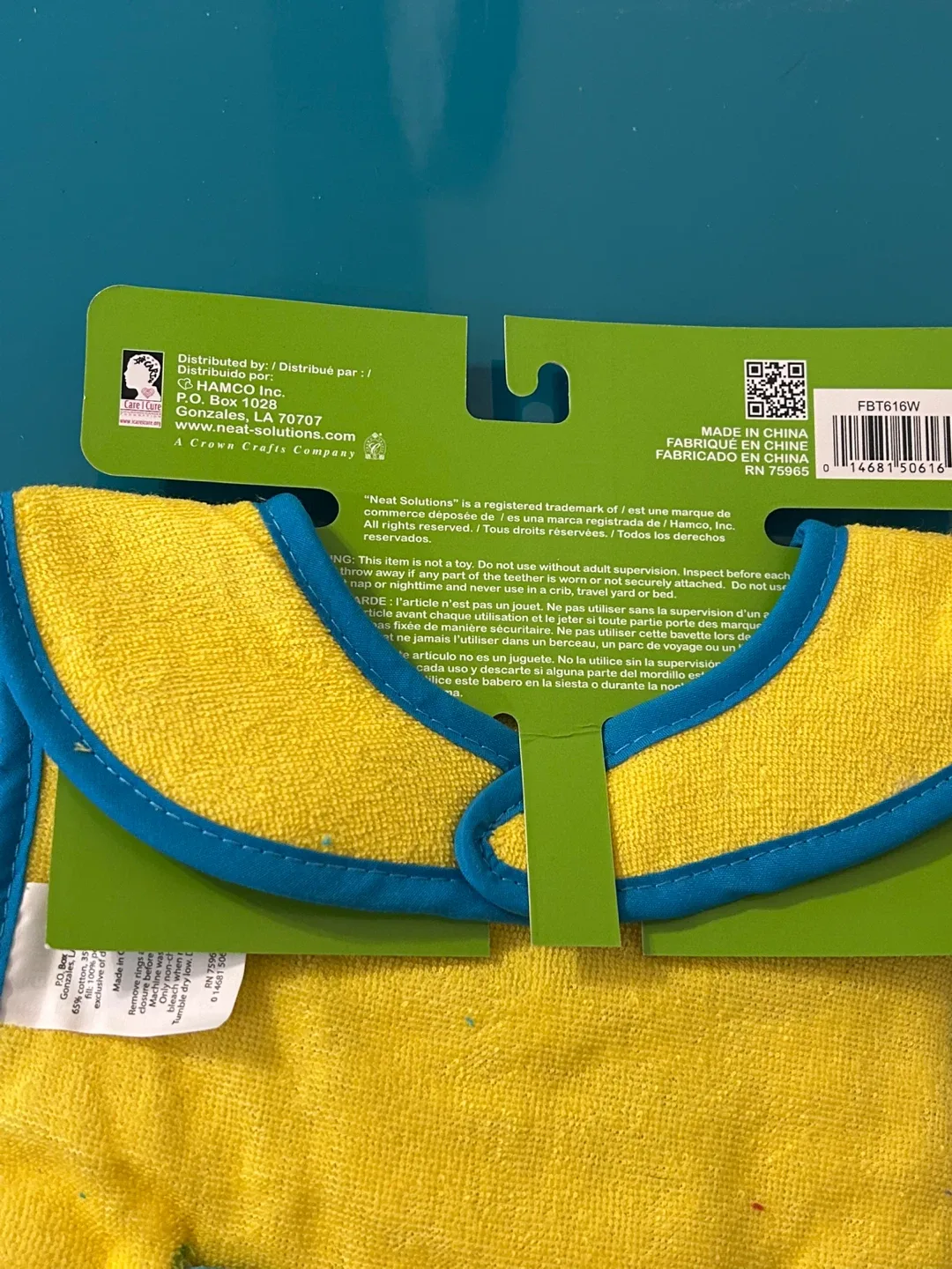 ✨NEW Baby Bibs with Teething Rings – $6 ea or $10 for both image indicator(4)