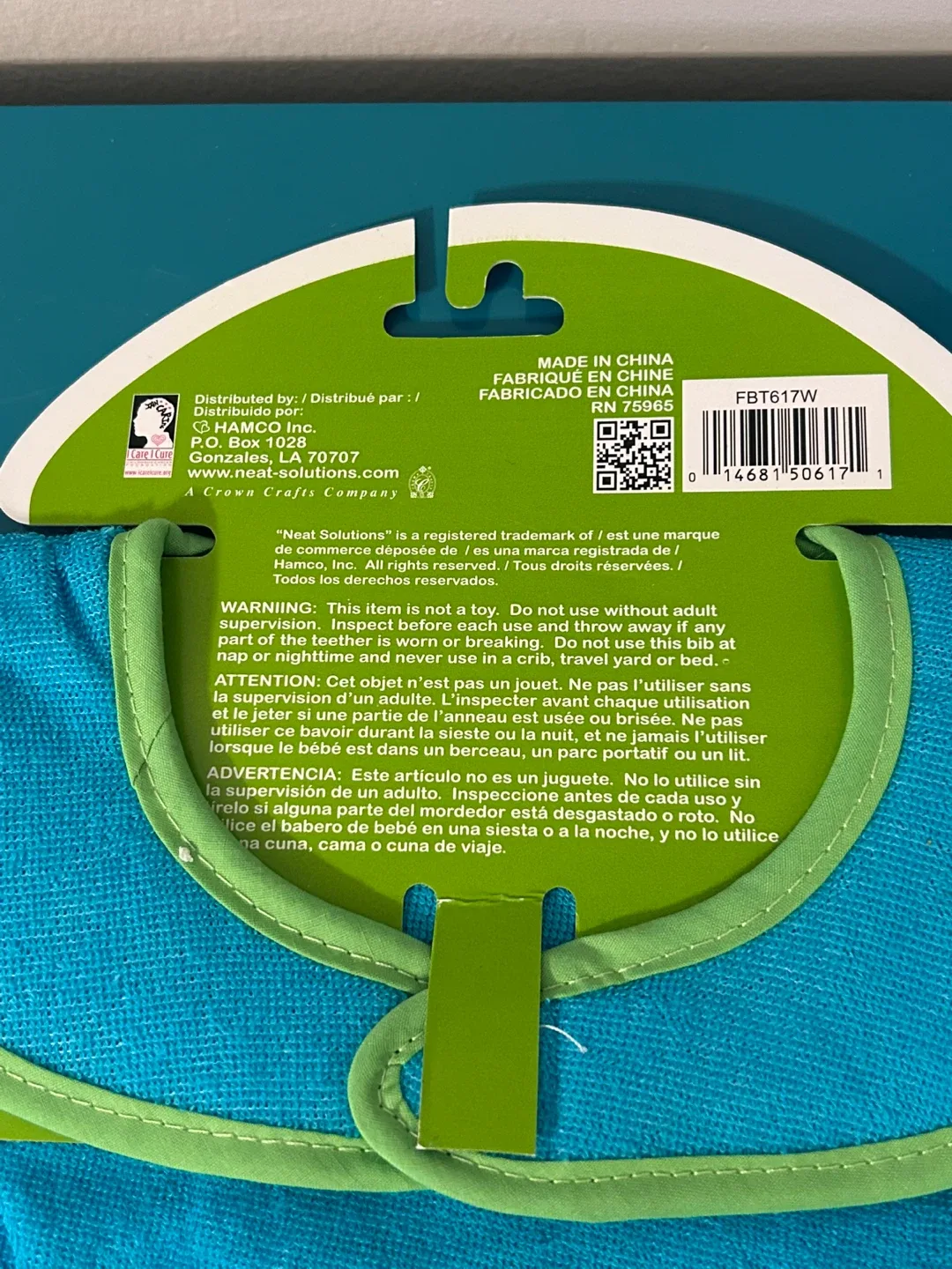 ✨NEW Baby Bibs with Teething Rings – $6 ea or $10 for both image indicator(7)