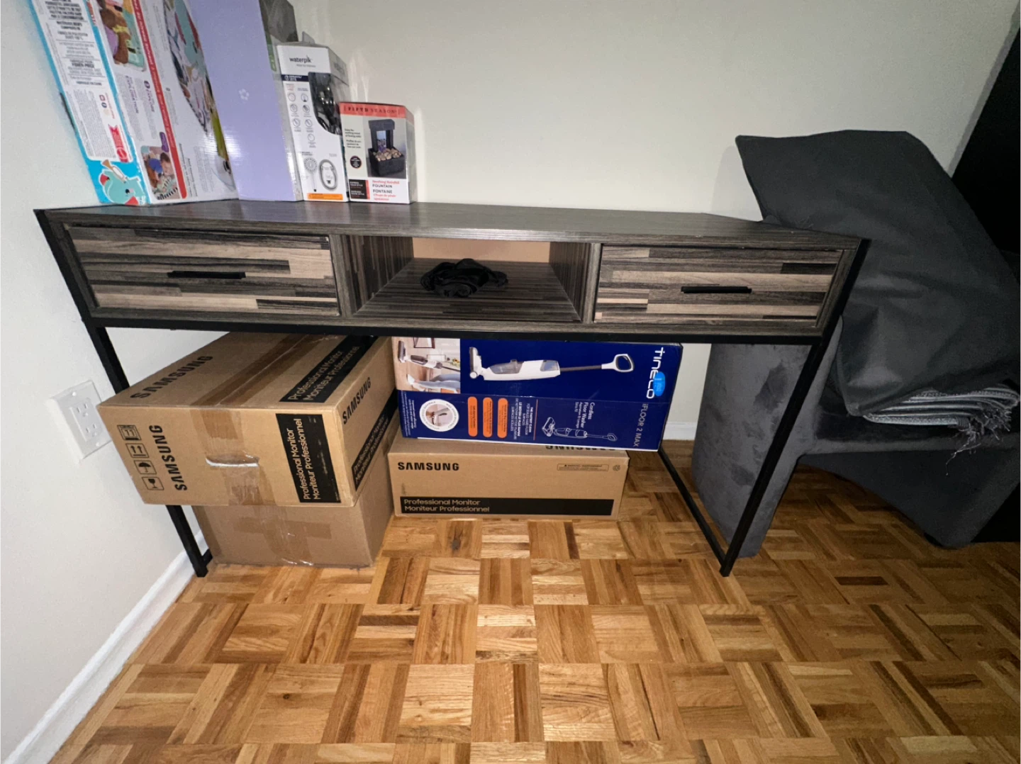 Wood & Metal Desk - 47" Length - photo 2
