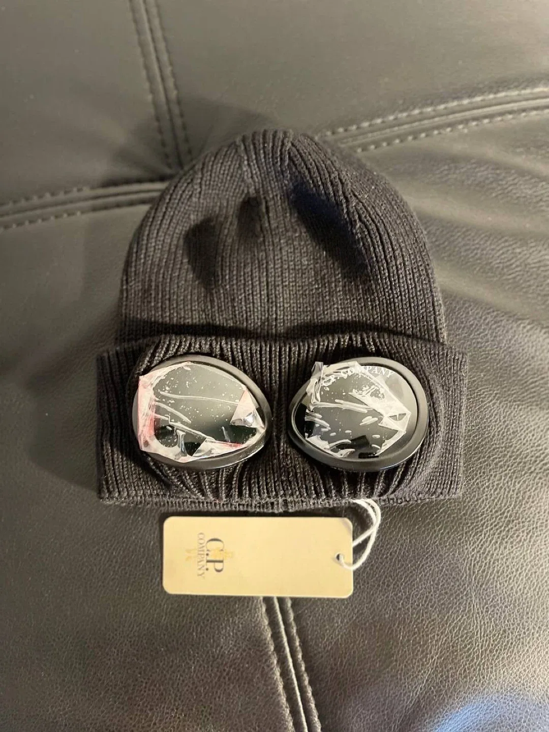 New C.P. Company Black Beanie image indicator(3)