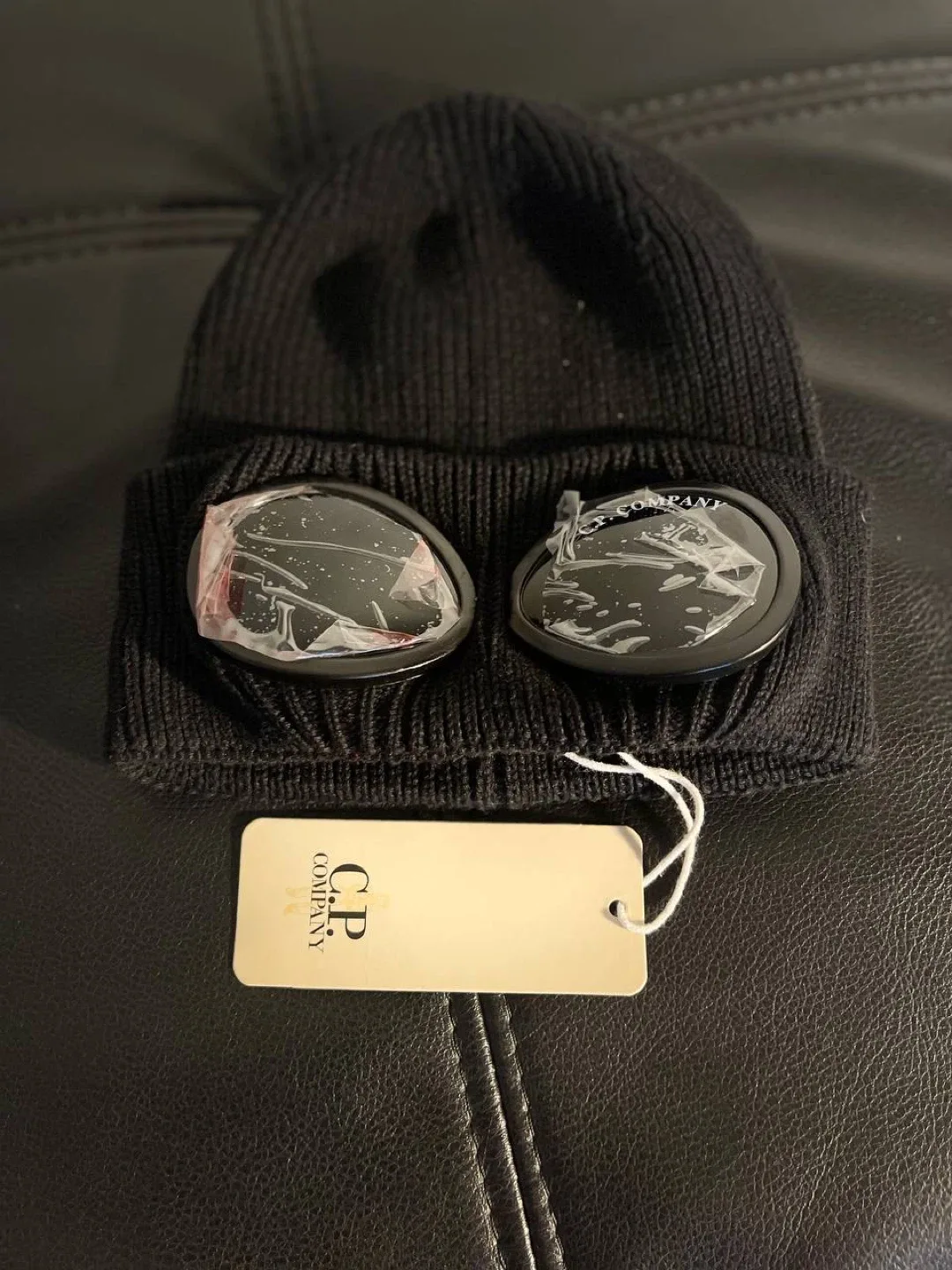 New C.P. Company Black Beanie image indicator(5)