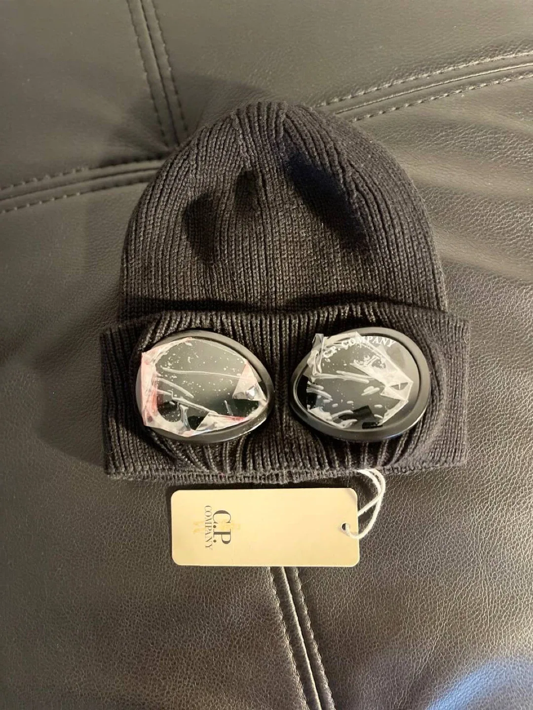 New C.P. Company Black Beanie image indicator(6)