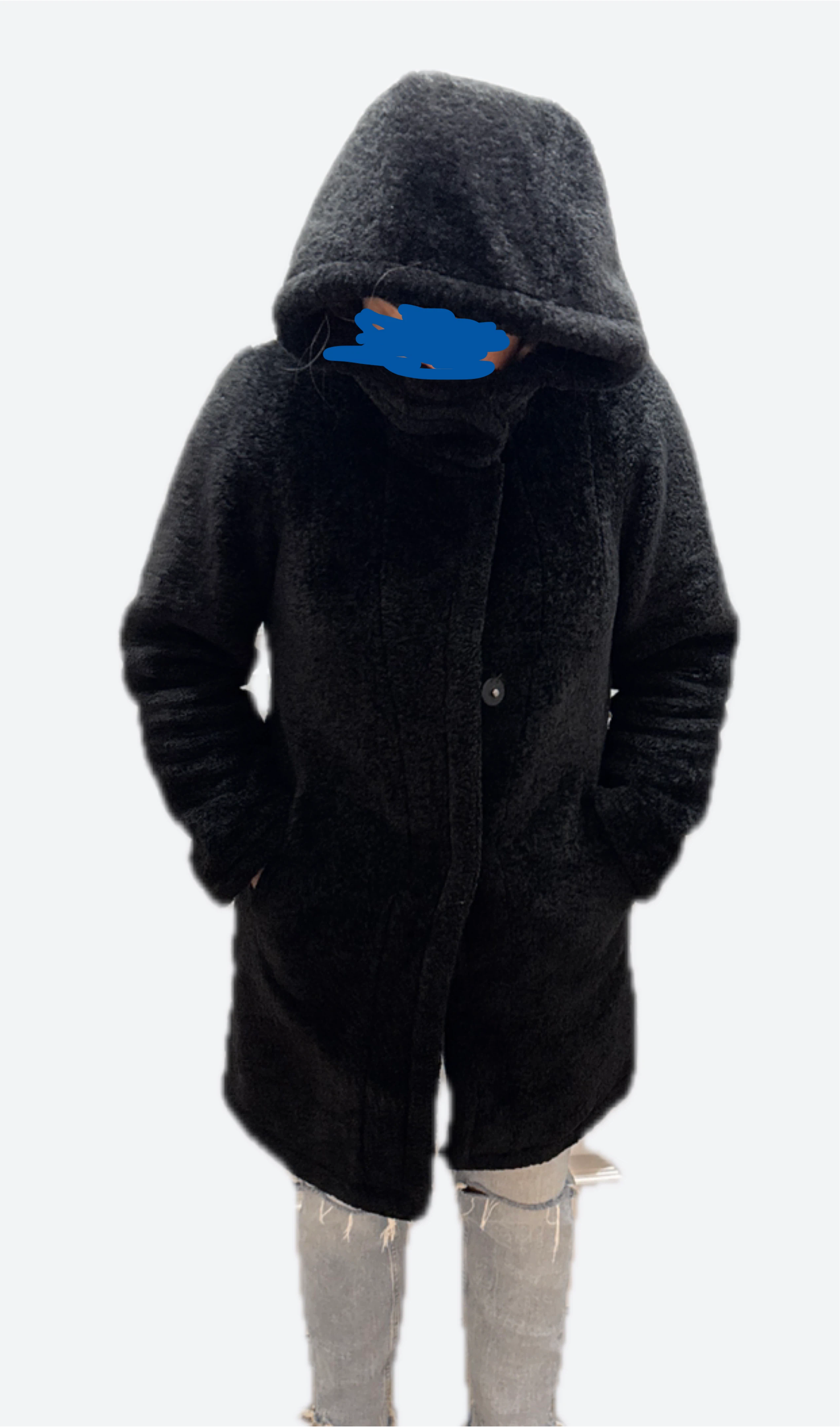 Black hooded Micheal Kora Jacket