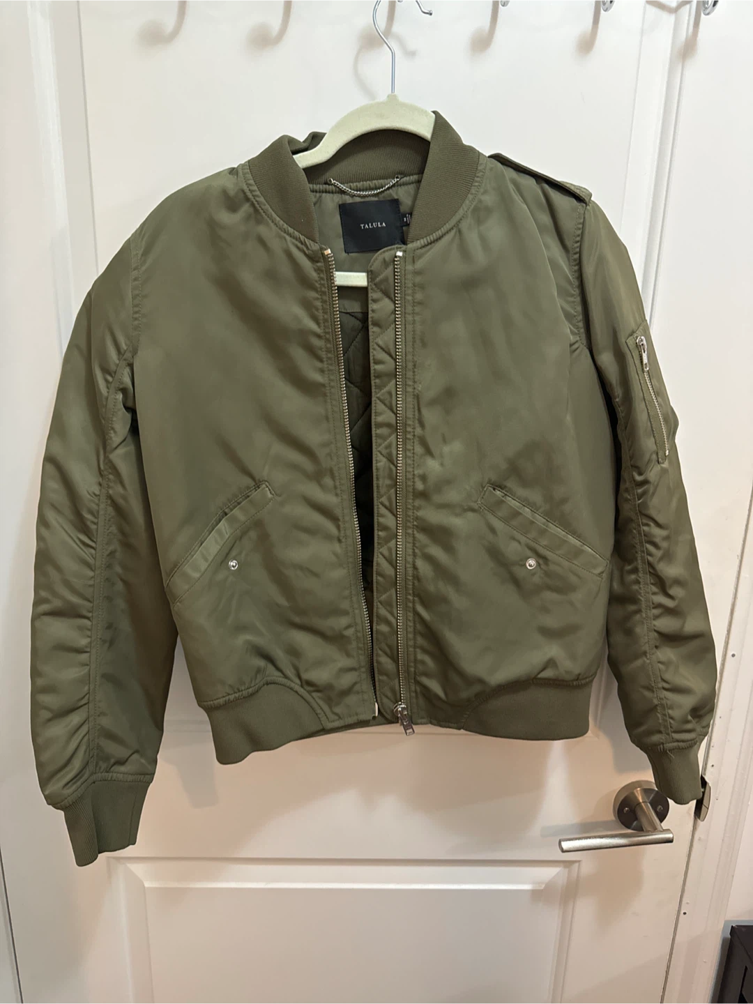 Talula Olive Green Bomber Jacket
