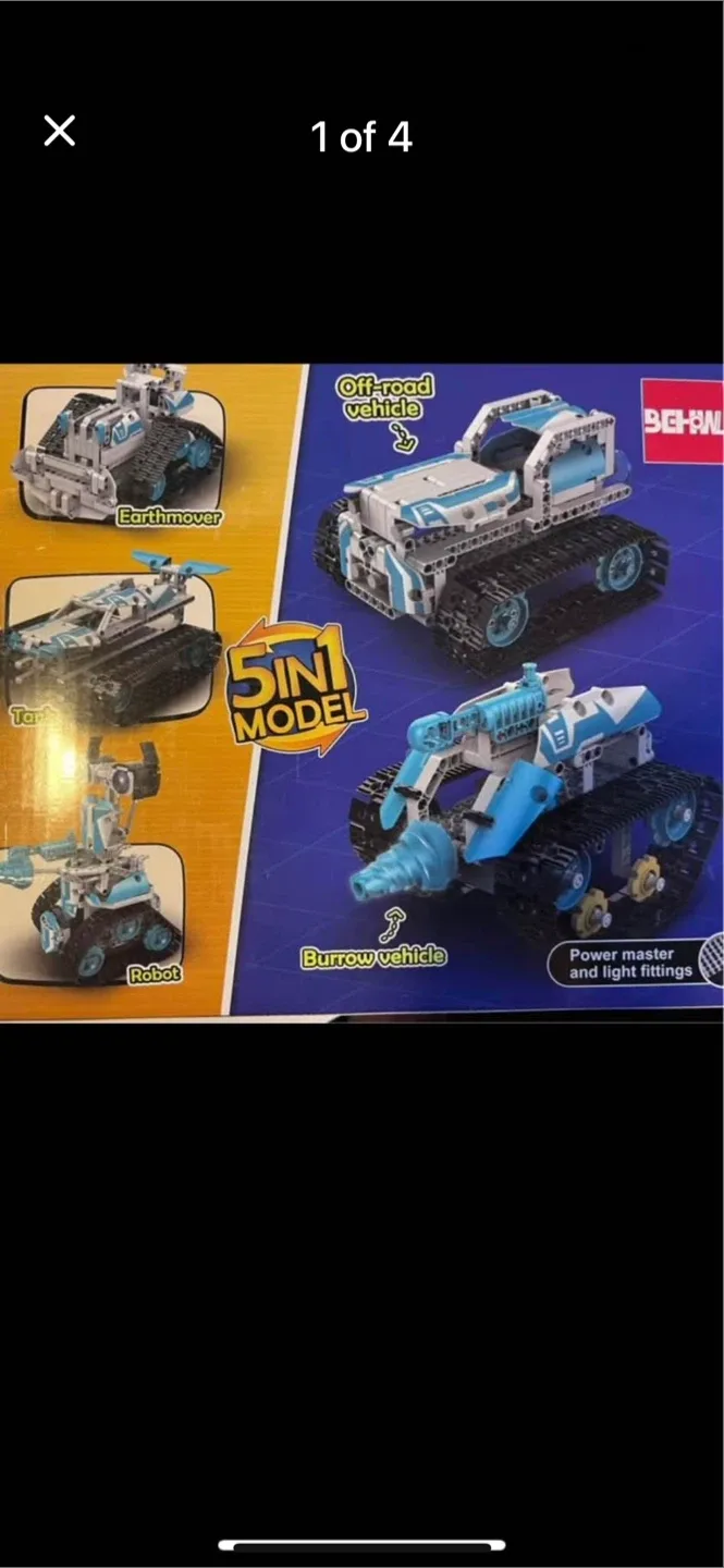 BEHOWL 5-in-1 Building Block STEM Robot - NEW! image indicator(4)