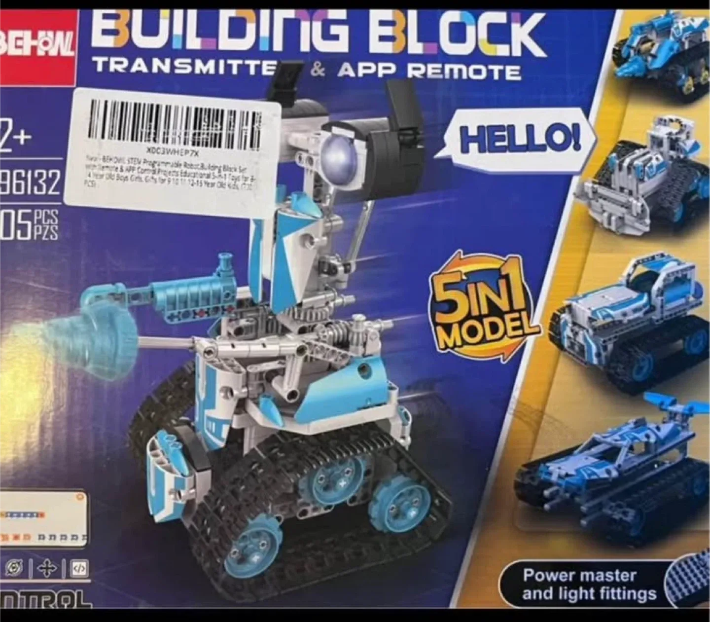BEHOWL 5-in-1 Building Block STEM Robot - NEW! image indicator(3)