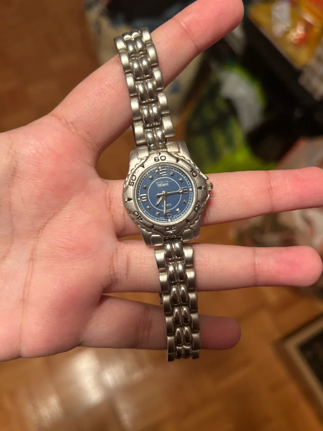 Vintage Milano Quartz Watch - Blue Face (NEEDS BATTERY) thumbnail