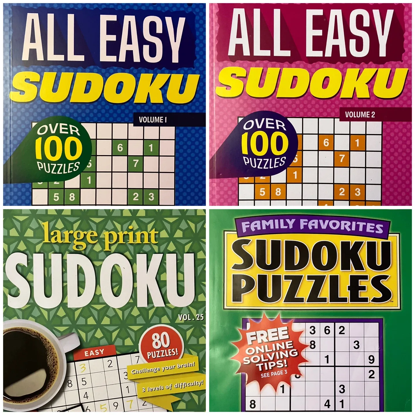 (Bundle Of 4) Sudoku Puzzle Books thumbnail