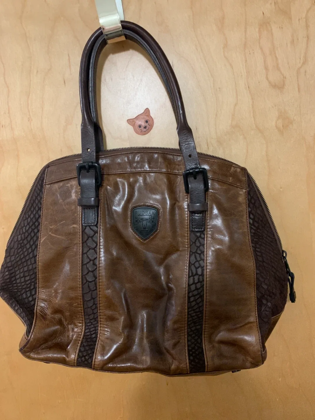 Rudsak Brown Leather Tote Bag image indicator(4)