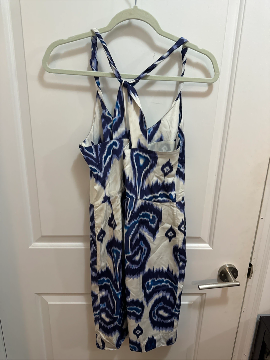 Blue & White Silk Dress - photo 2