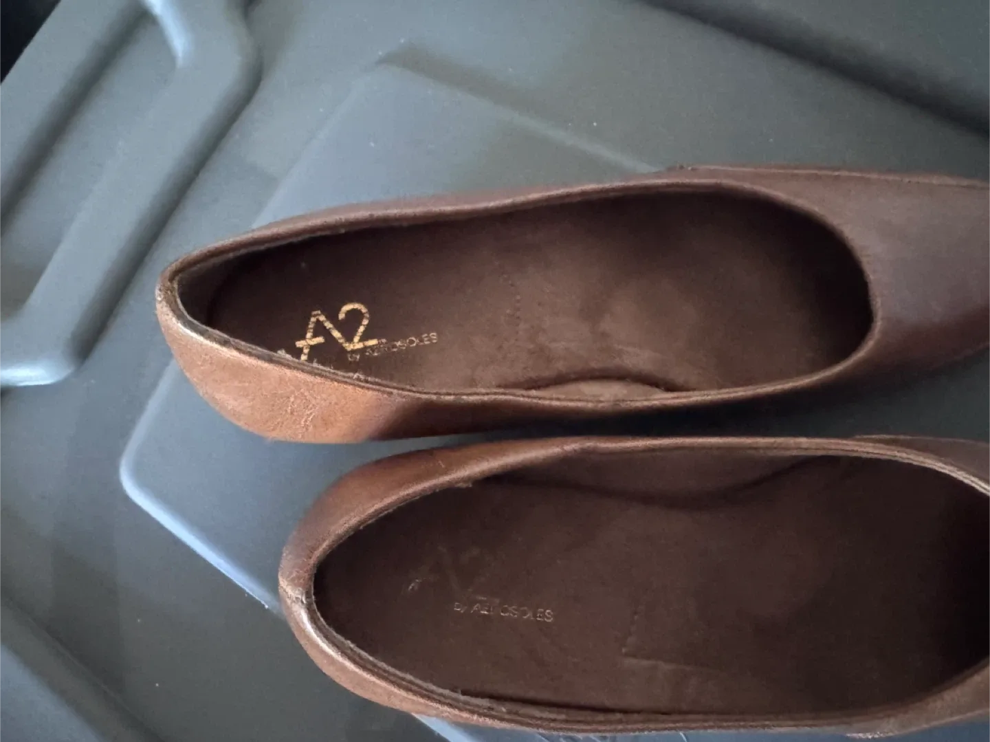 A2 by Aerosoles Brown Wedge Heel Shoes - Size 7 image indicator(4)