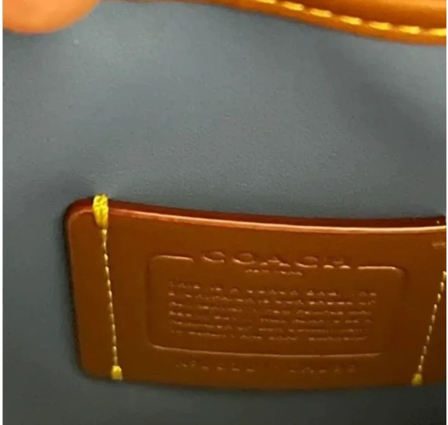 Coach leatherwear circular bag with web strap image indicator(6)