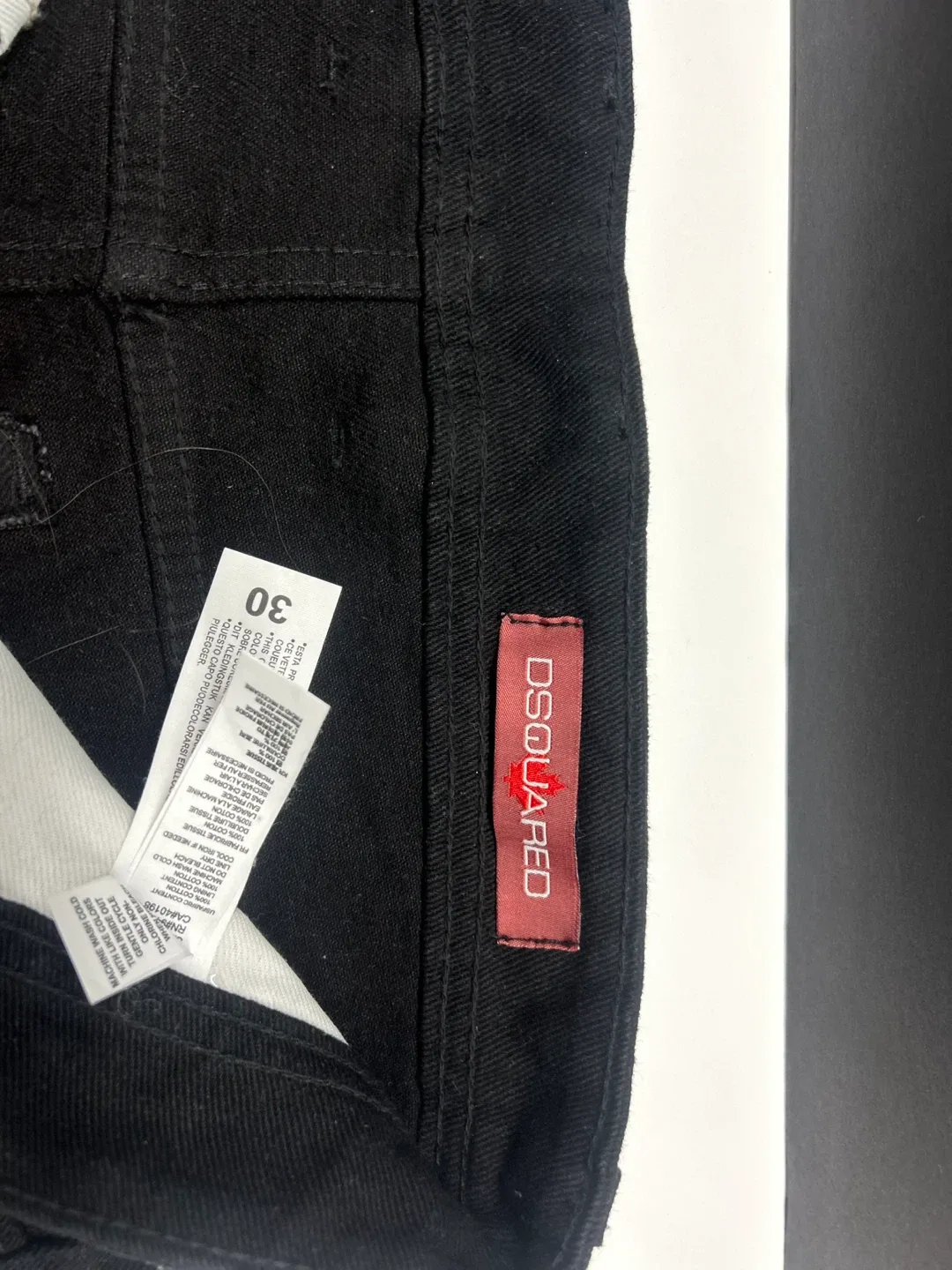 Dsquared2 Black Distressed Jeans, Size 30 image indicator(5)