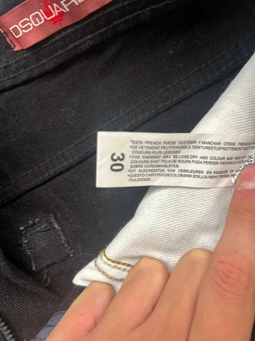 Dsquared2 Black Distressed Jeans, Size 30 image indicator(7)