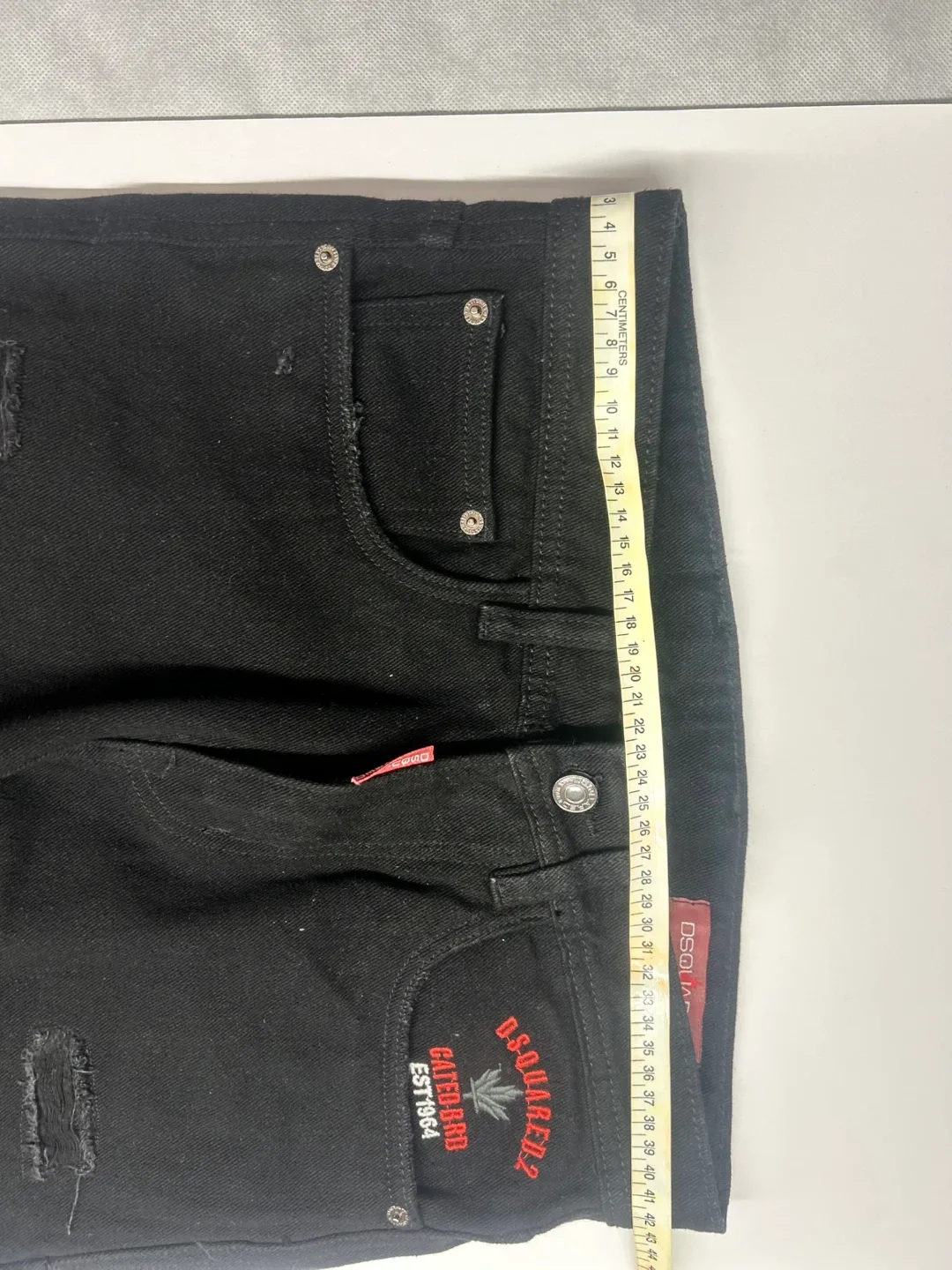 Dsquared2 Black Distressed Jeans, Size 30 image indicator(9)