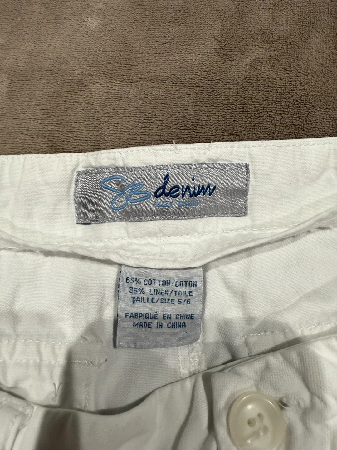Sz Denim white pants - Size 5/6 - photo 3