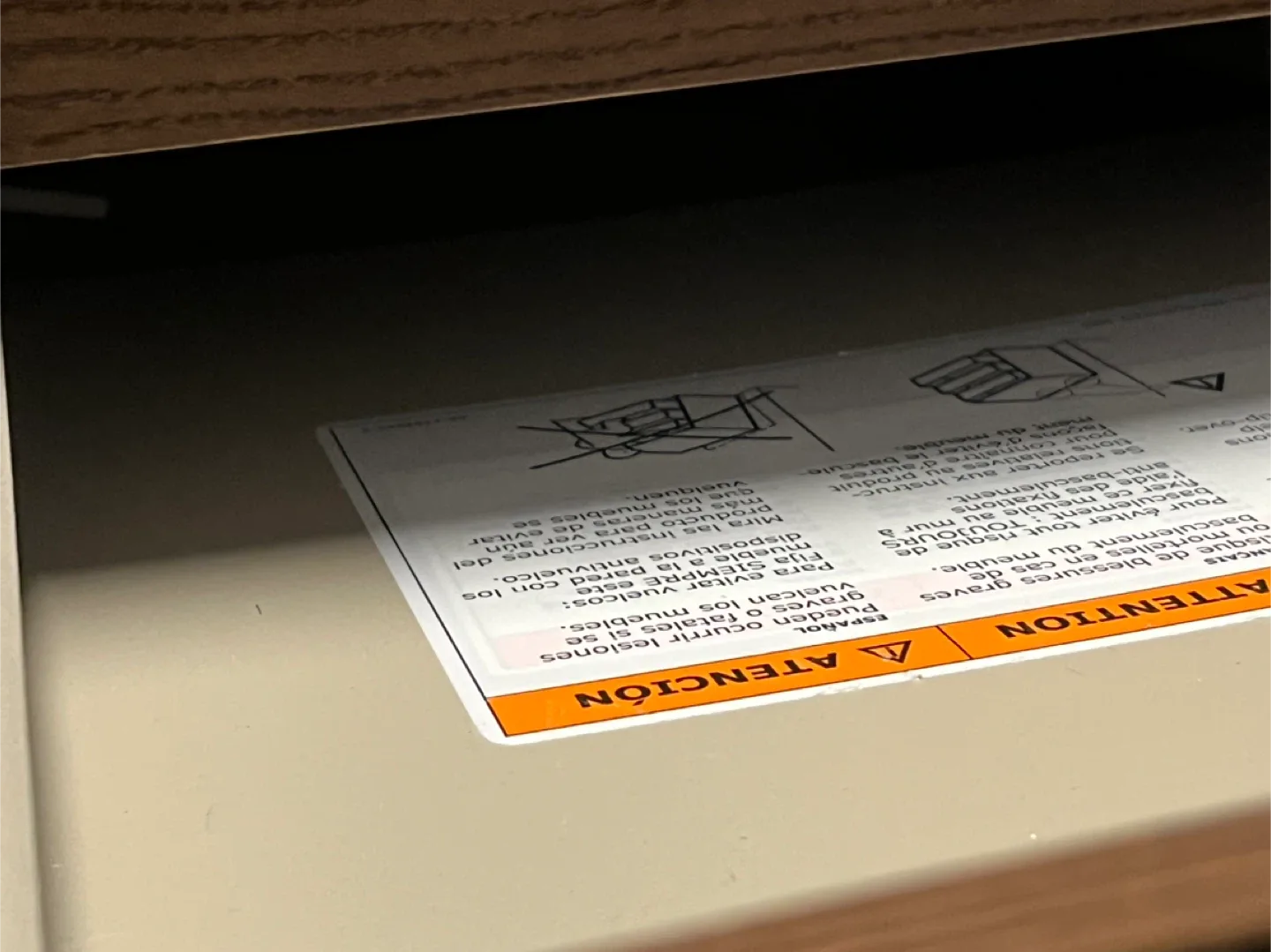 Brown Wooden Dresser with Mirror image indicator(3)