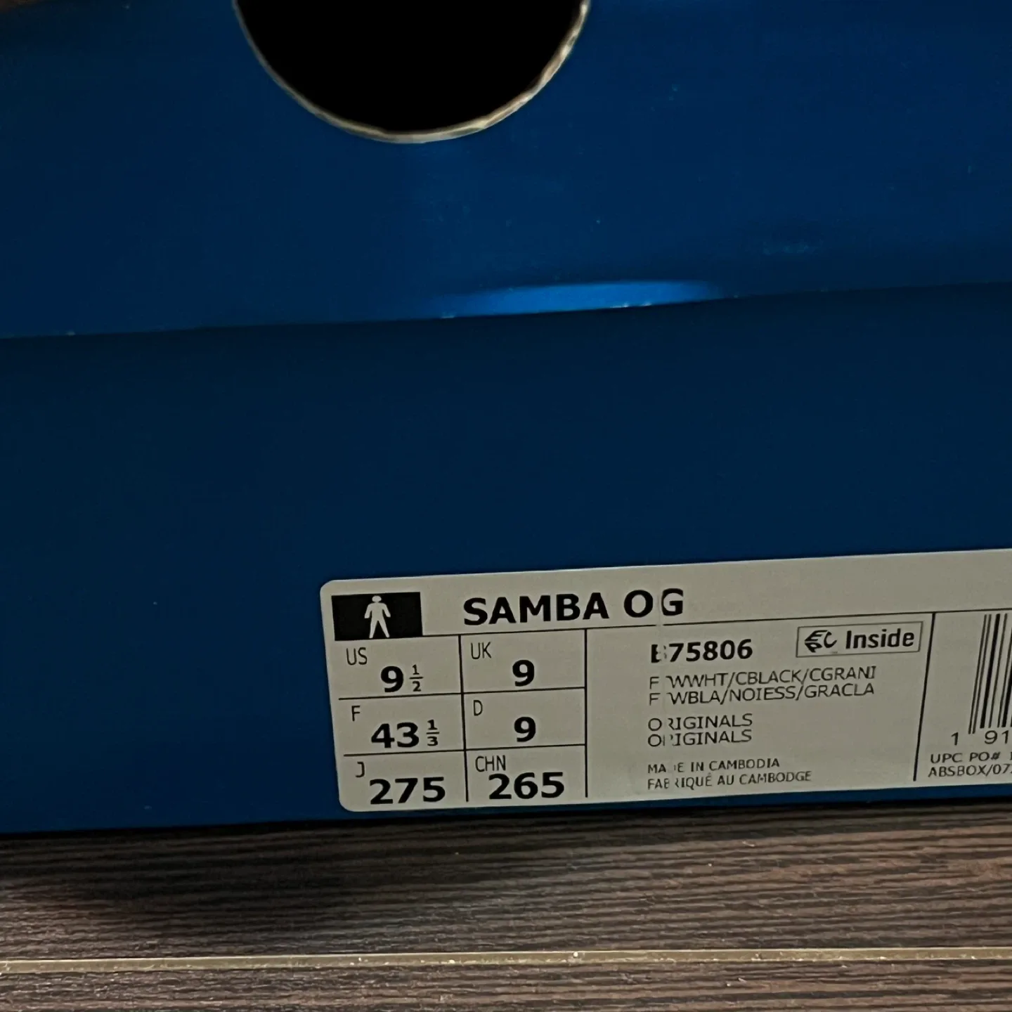 Adidas Samba OG, US Size 9.5 image indicator(4)