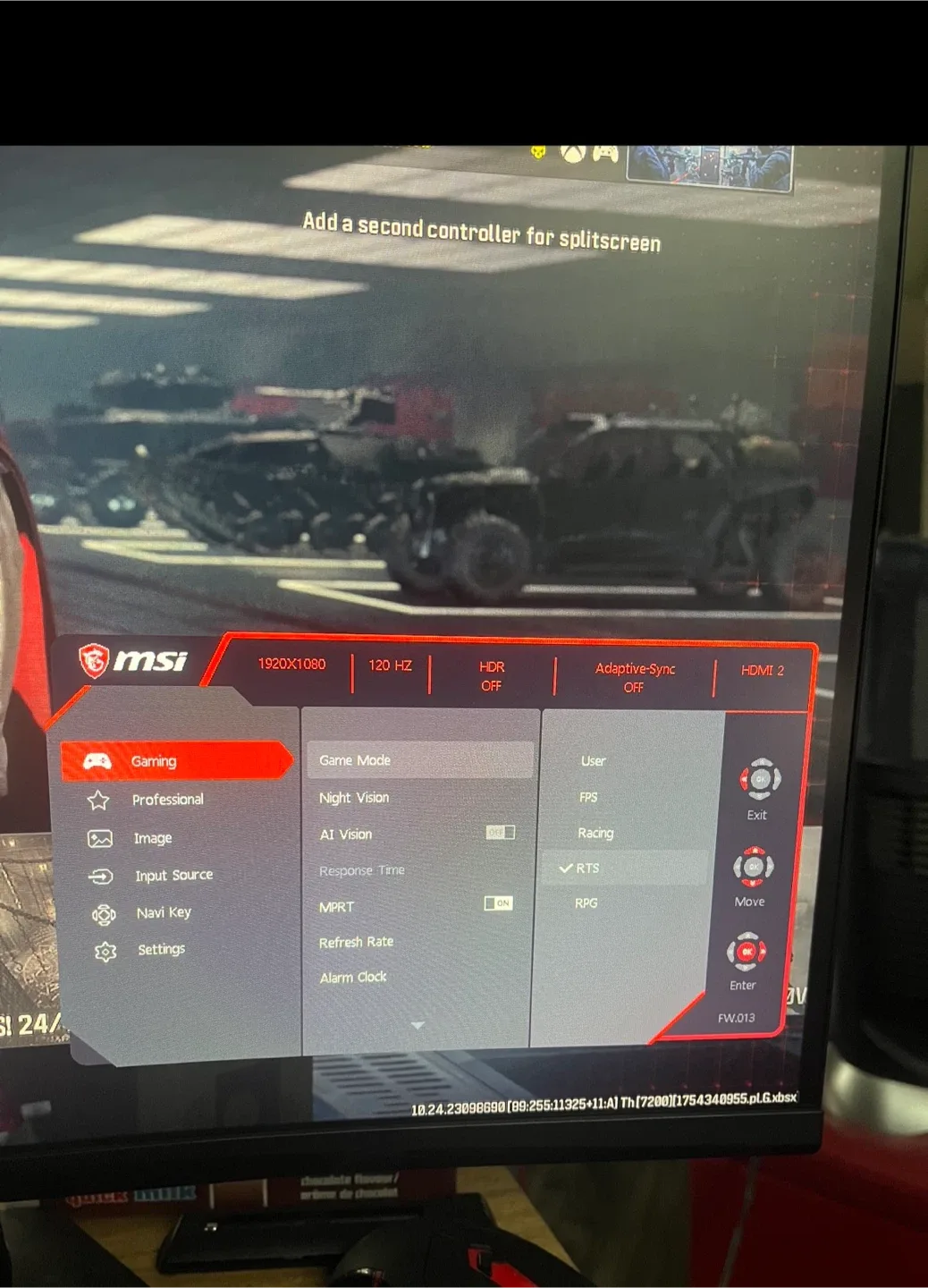 MSI Gaming Monitor - 1920x1080, 120Hz image indicator(2)