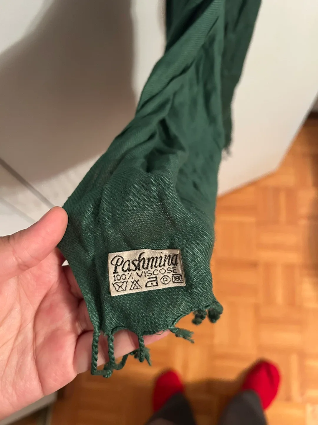 Pashmina 100% Viscose Scarf - Green image indicator(2)