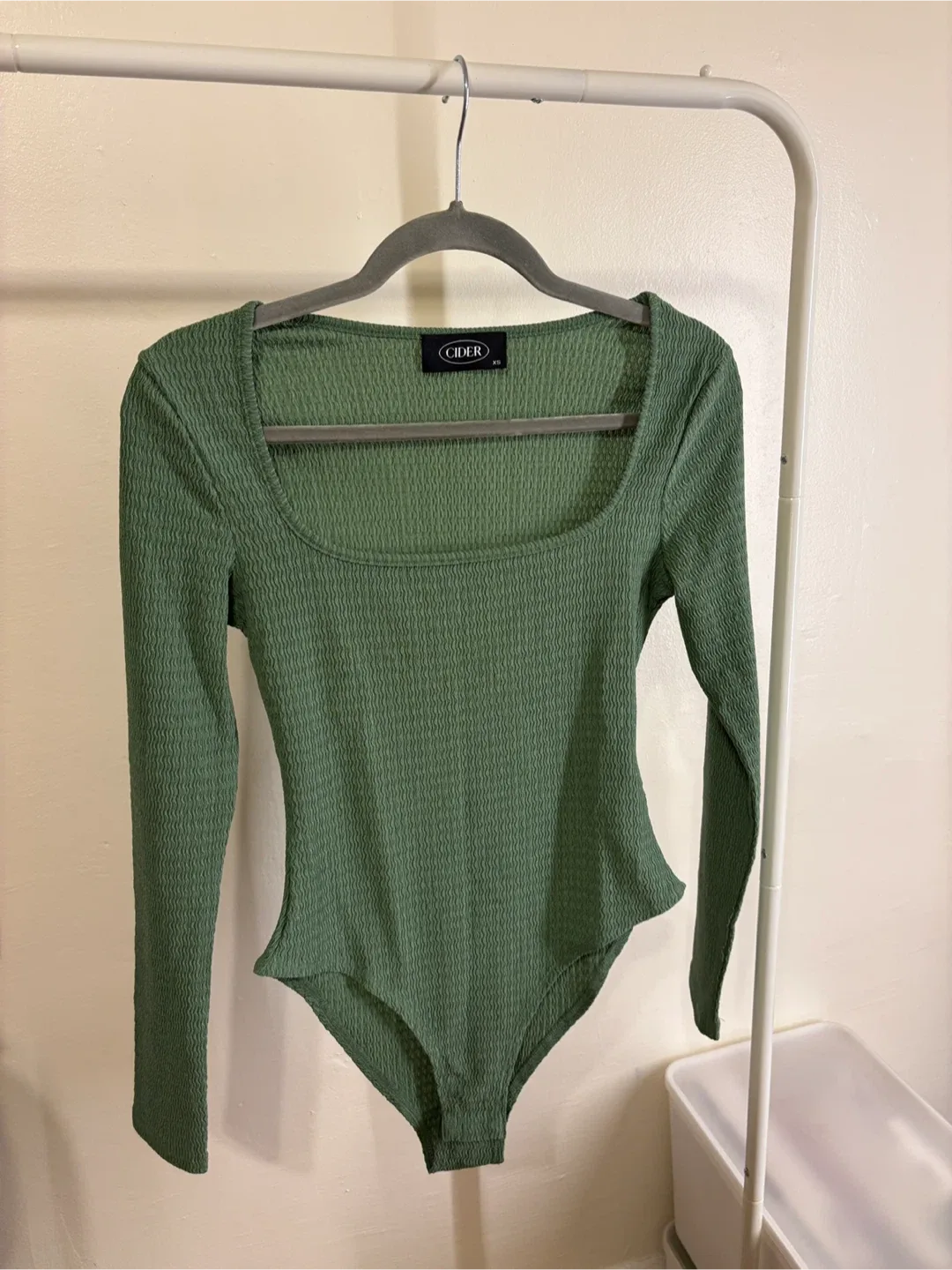 Green Long Sleeve Bodysuit