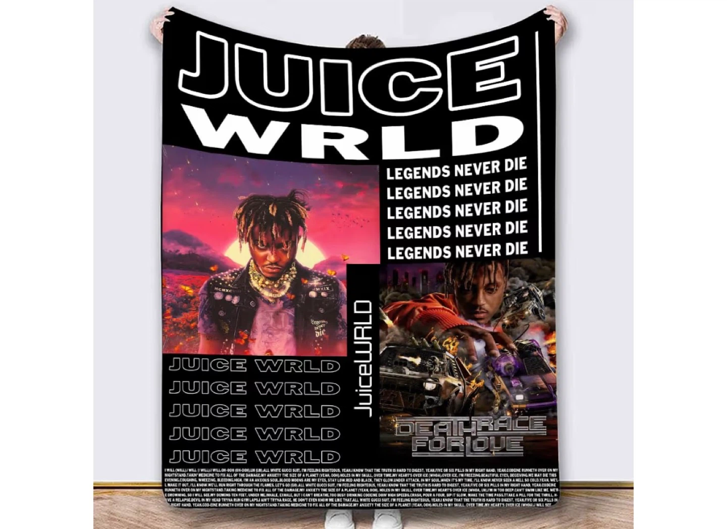 Juice WRLD 'Legends Never Die' Throw Blanket