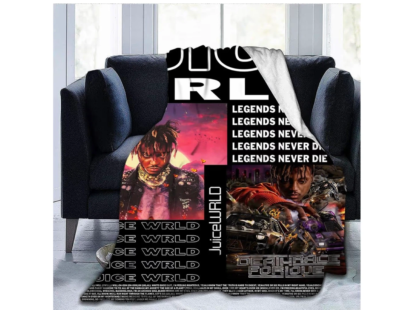 Juice WRLD 'Legends Never Die' Throw Blanket - photo 3