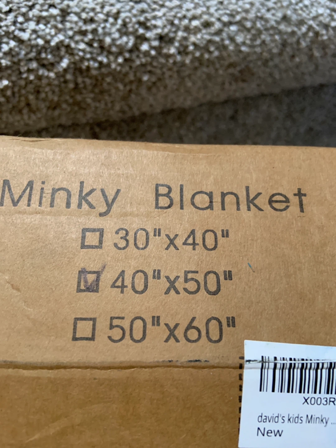 Brand New Minky Blanket 40"x50" - photo 4