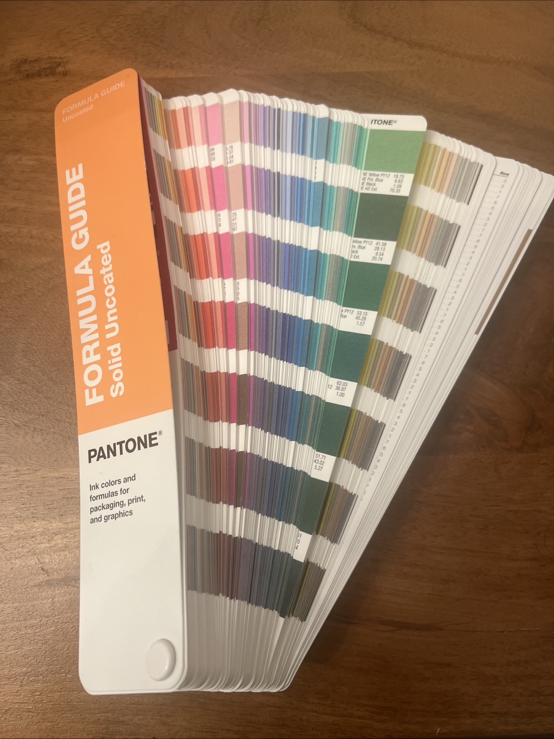 PANTONE MATCHING SYSTEM FORMULA GUIDE SOLID UNCOATED