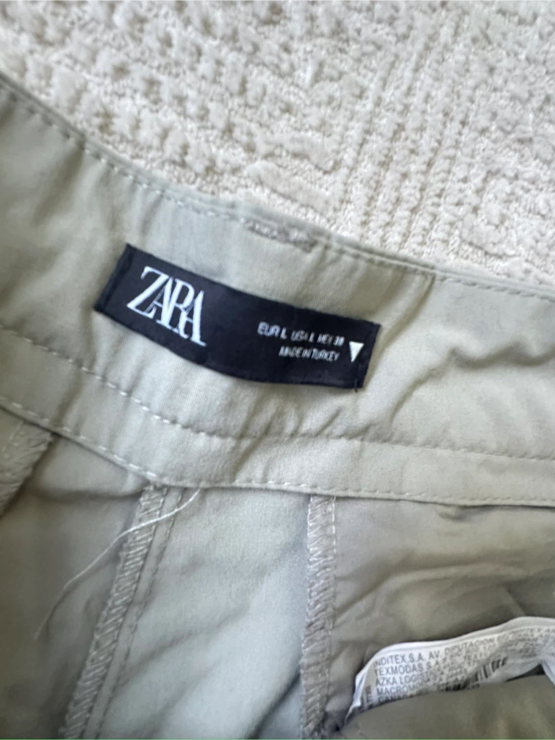 Zara Wide Leg Pleated Pants - Size L - photo 3