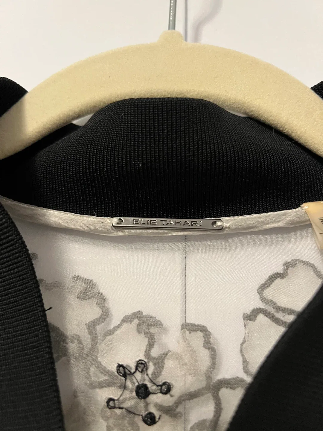 Elie Tahari Floral Embroidered Bomber Jacket image indicator(3)