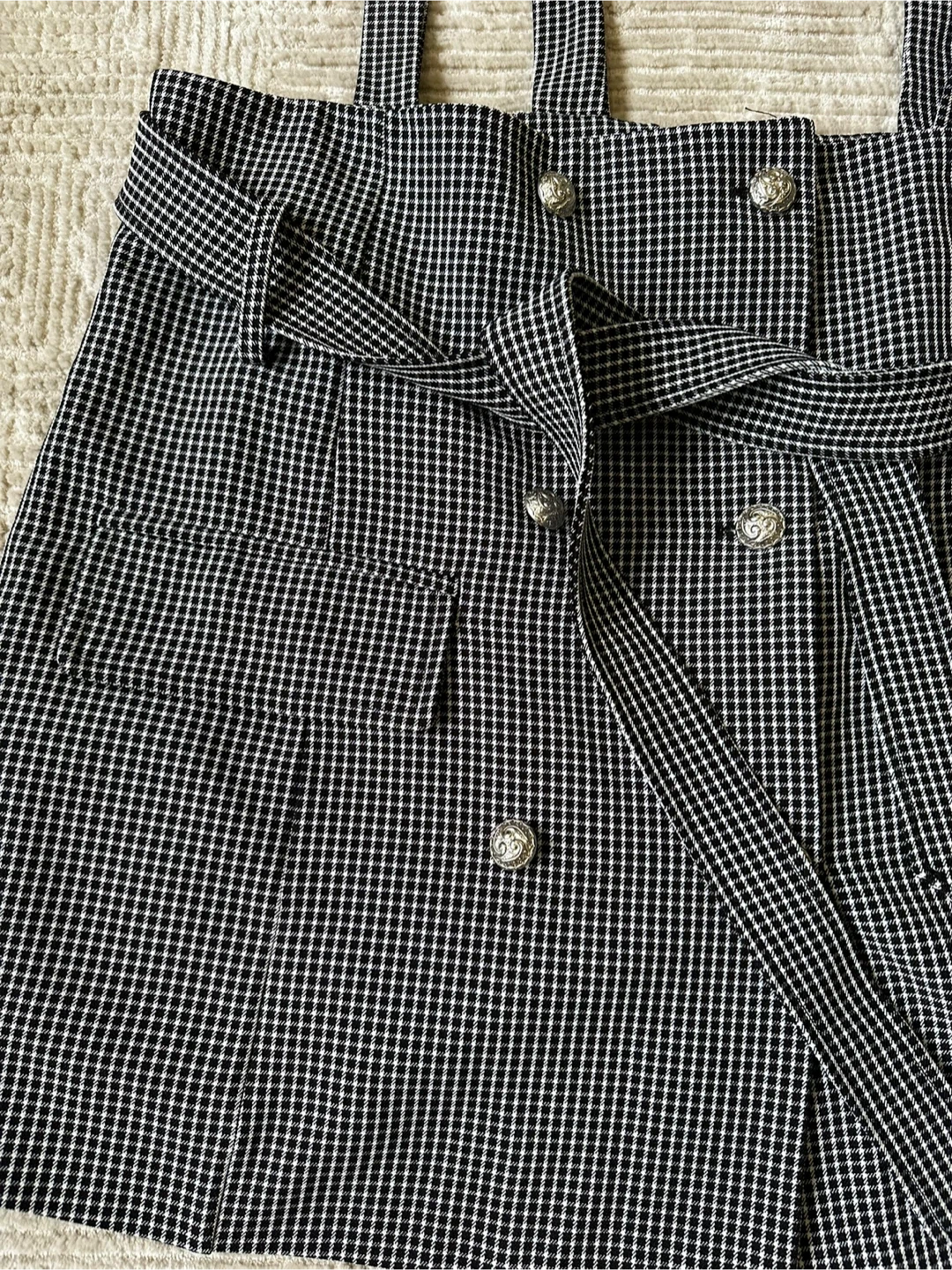 Gingham Suspender Skirt - photo 3