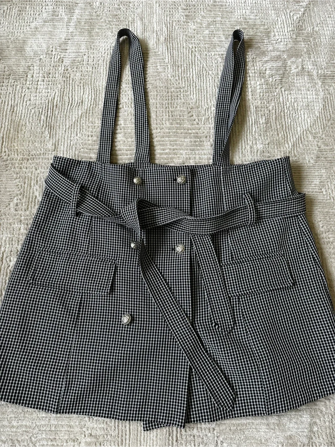 Gingham Suspender Skirt thumbnail