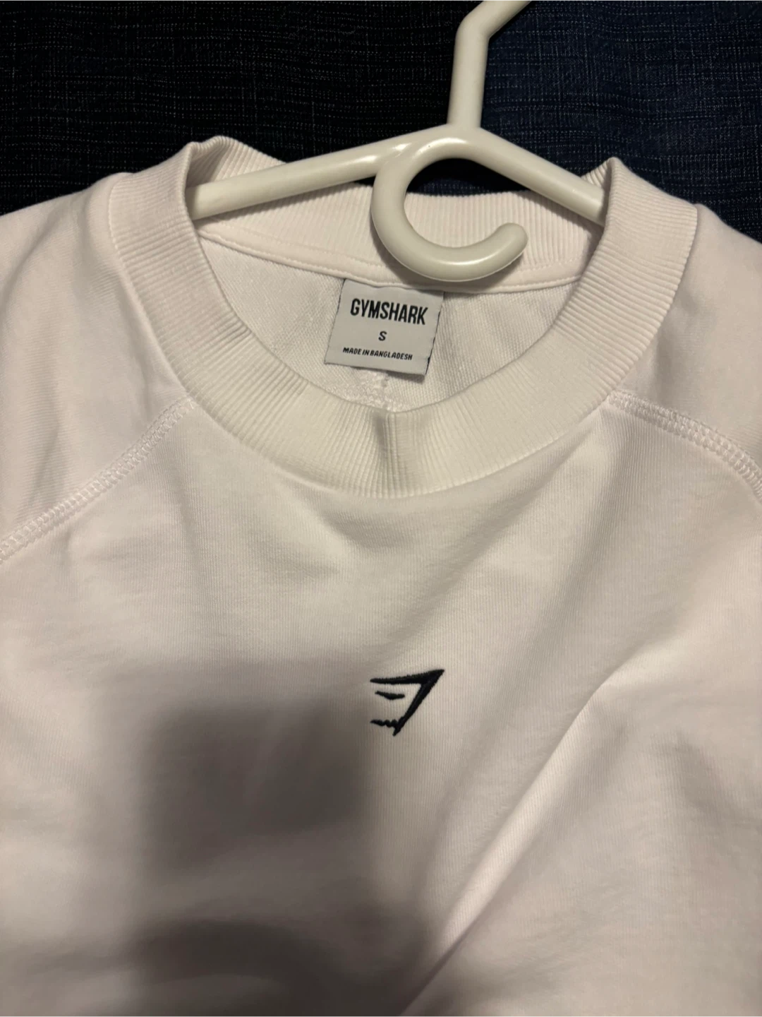 Gymshark White Pullover Cropped- Size S - photo 3