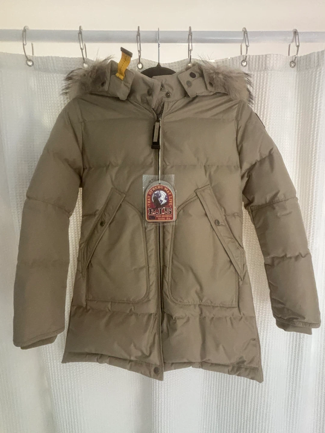 New Kids Size 10 Parajumpers PJS Long Bear Hooded winter jacket