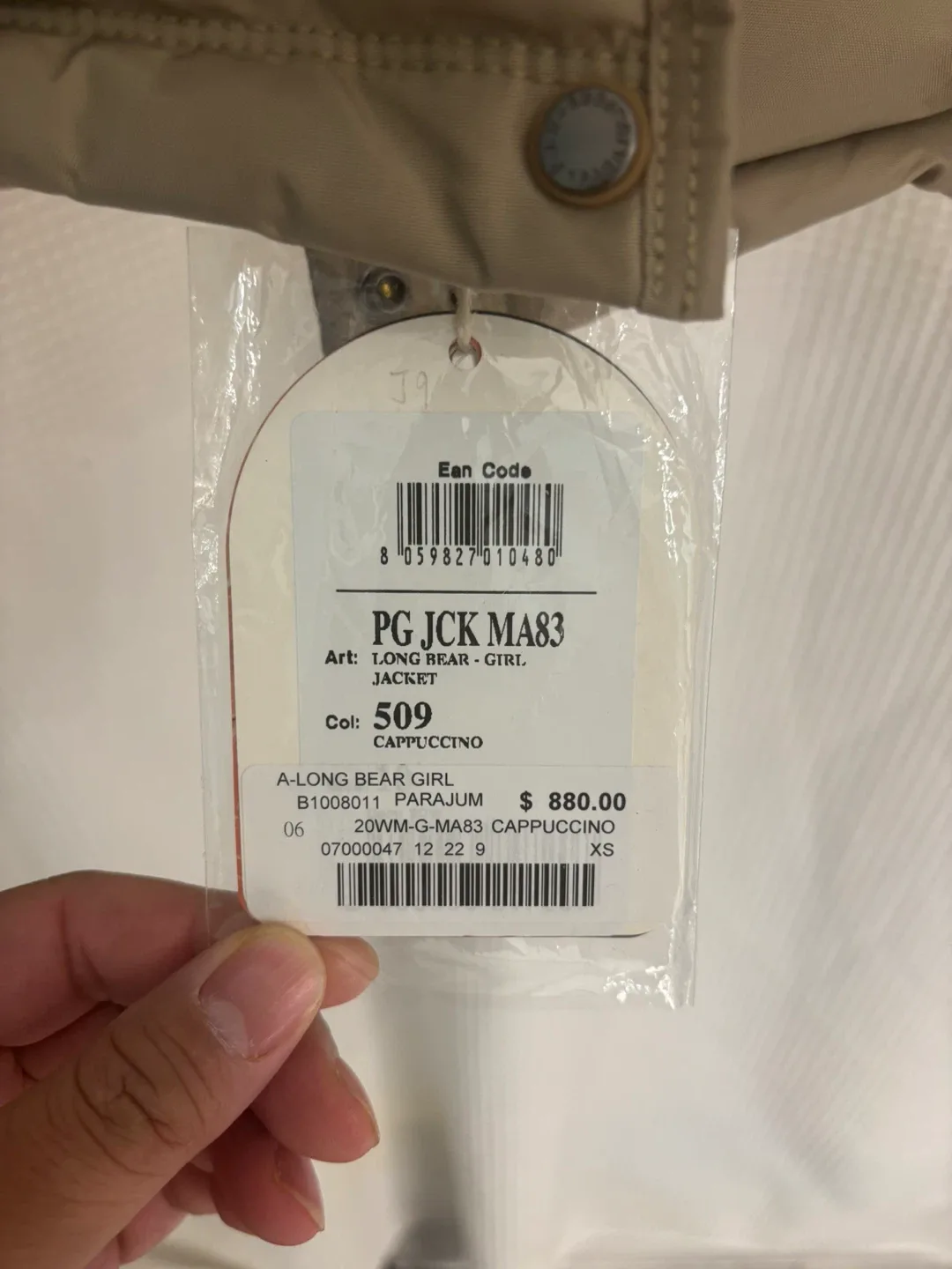 New Kids Size 10 Parajumpers PJS Long Bear Hooded winter jacket image indicator(9)