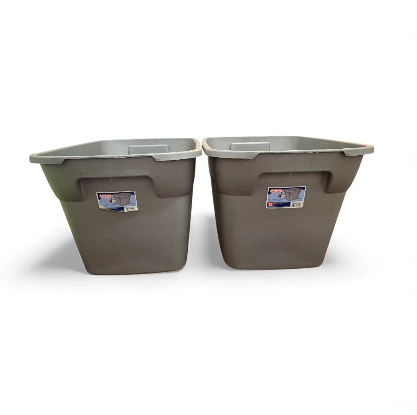 Both for $10; 2 Sterilite Gray Storage Bins with lids - photo 2