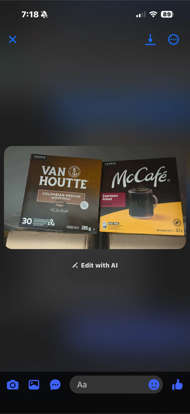 Van Houtte Colombian Medium & McCafe Espresso Roast (30 pods)