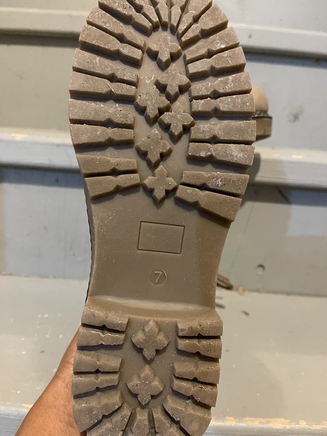 Taupe Lace-Up Ankle Boots - Size 7 image indicator(4)