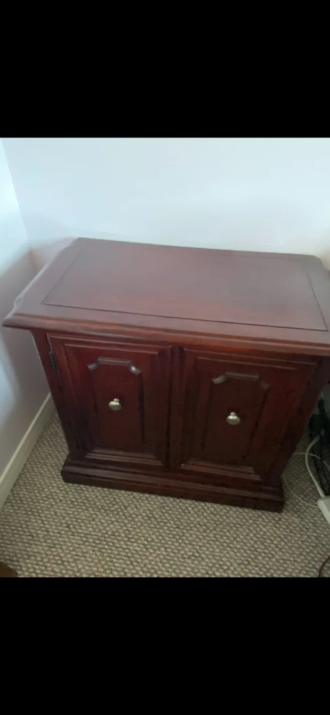 Wood Dresser with Mirror and side tables image indicator(2)