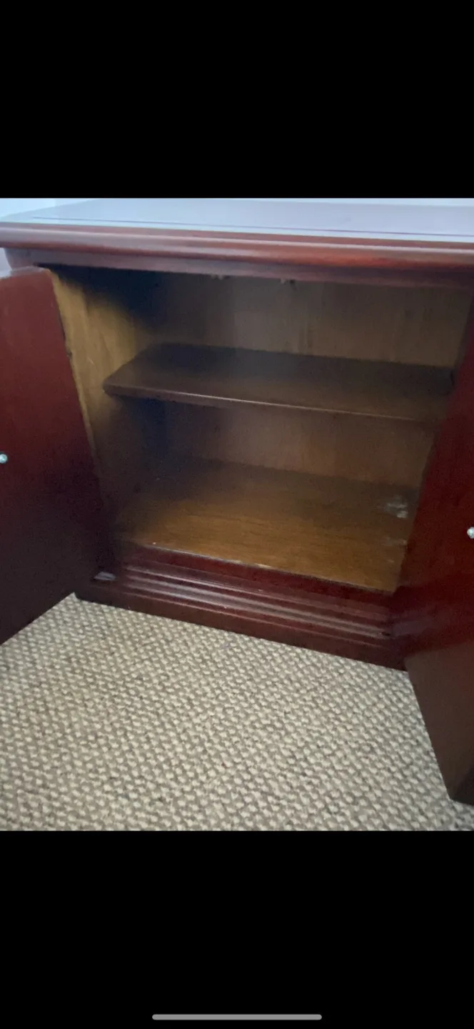 Wood Dresser with Mirror and side tables image indicator(3)