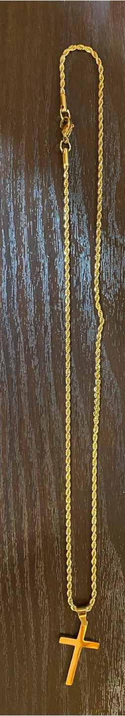 Gold Cross Pendant Necklace - photo 2