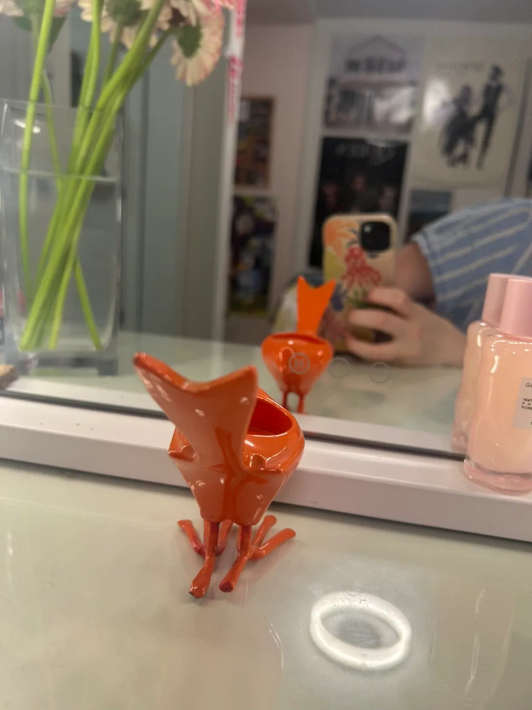 Orange Bird tea light holder! image indicator(5)